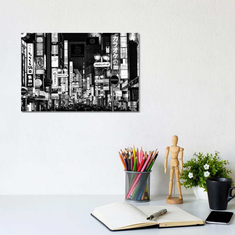 Shibuya Tokyo by Philippe Hugonnard - Wrapped Canvas Print, 20.32 cm H x 30.48 cm W