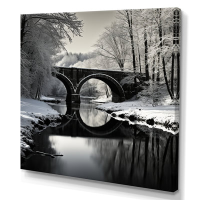 «Bridges Winter Scenery» sur toile