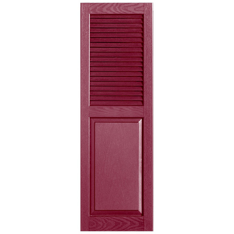 Combinaison droite à persiennes combinées, 12 po, 39 po, Baie