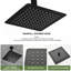 Pomme de douche carrée 16 pouces en acier inoxydable 304 noir mat