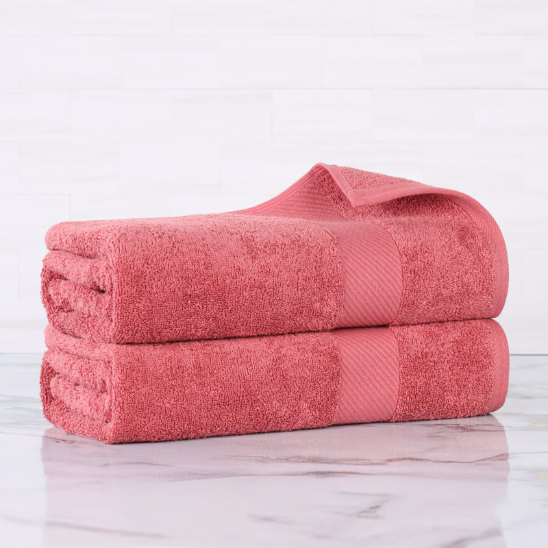 Ensemble de draps de bain 2 pièces Rei, Rose sable