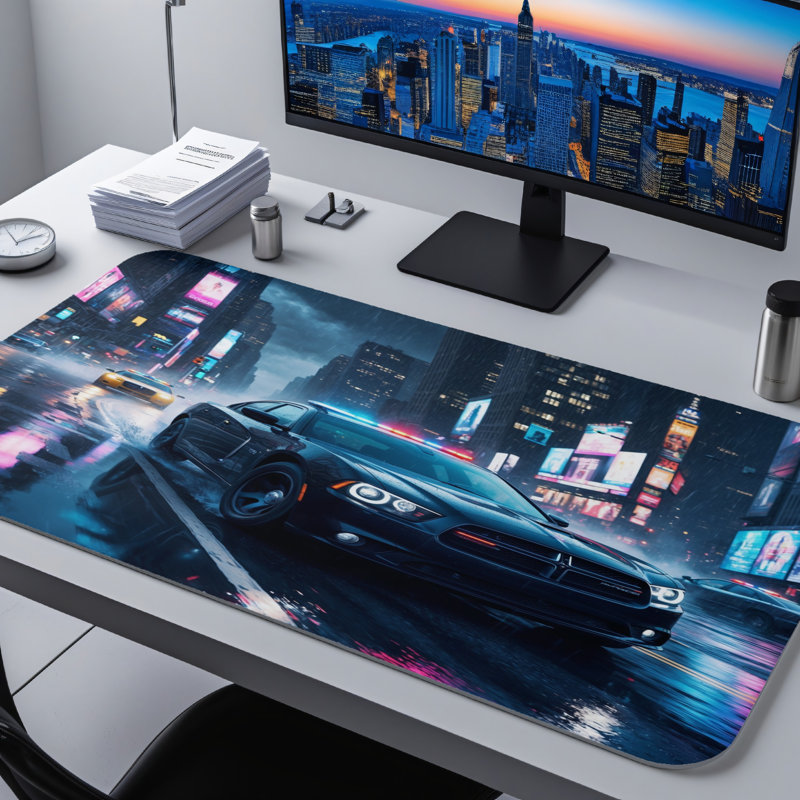 Polyester Desk Pad, 14.4x12.1