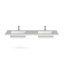 Plateau de meuble-lavabo double 60 po avec lavabo Serenity Collection-56597591-56597593