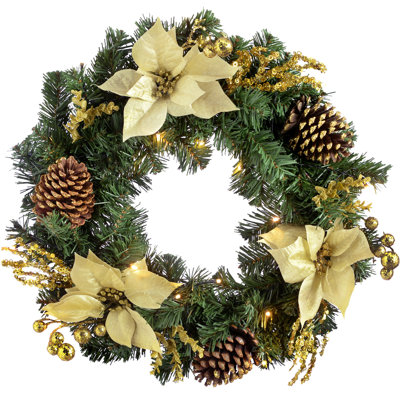 Lighted 60cm Wreath
