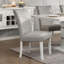Ensemble de 2 chaises d'appoint rembourrées en velours seulement, sans les tables