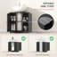 Meuble-lavabo de salle de bain, meuble-lavabo piédestal avec tablette réglable (SINK SINK)