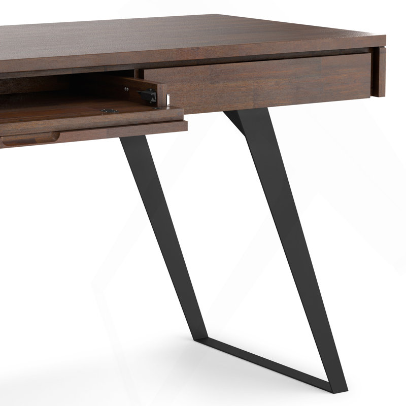 Grand bureau - Brun anthracite vieilli, Brun, H 30 po x l 72 po x P 24 po