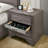3 Drawers Wooden Nightstand With Round Knobs-1826339020
