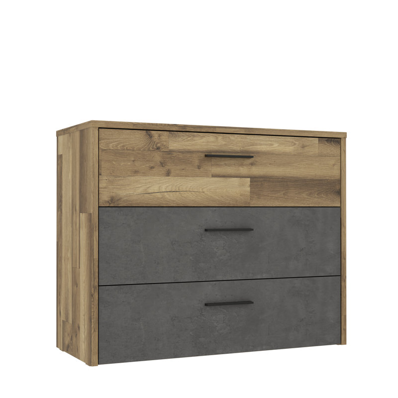 Huguley 99.8 Cm Wide 3 Drawer Sideboard