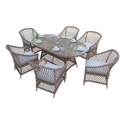 Bletcher Collection 6 Seater Sets With Oval Table