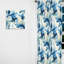 Bleu et blanc bord de mer Ikat Bliss - rideau Ikat - rideau obscurcissant Ikat - 1 panneaux-107611524