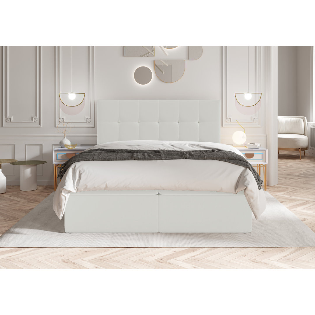 Boxspringbett Bellas mit Topper und Bettkasten