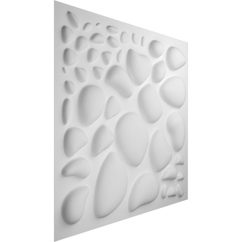 Panneau mural décoratif Shale EnduraWall 3D, Blanc