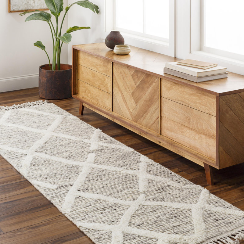 Reyleigh Wool Geometric Indoor Rug, Runner 2'6" x 8'