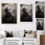 Portrait monochrome d'une femme rêveuse avec lunettes de soleil sur toile-2079739293-2079739285