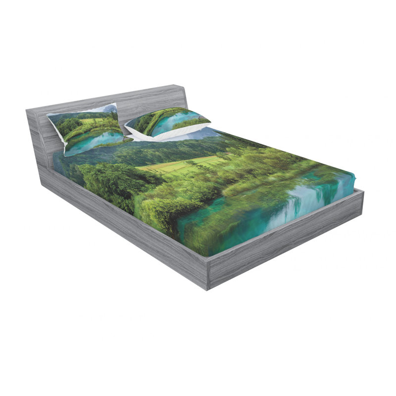 Microfiber Sheet Set, Queen Sheet Set with Fitted Sheet