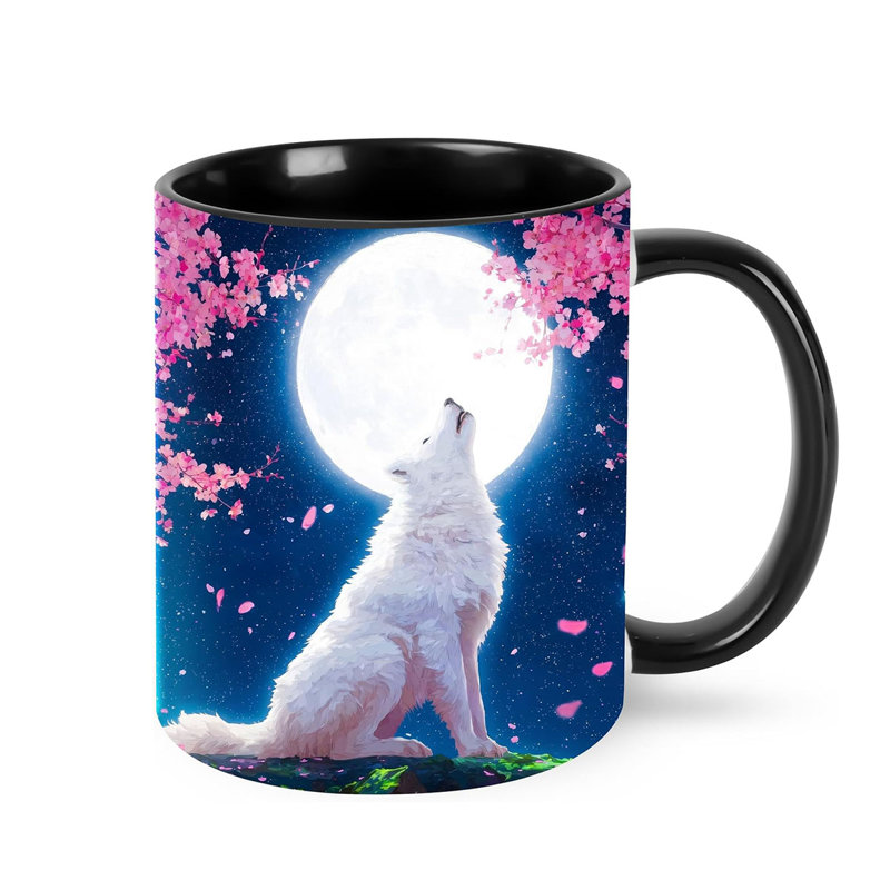 Wolf Coffee Mug 11oz Ceramic Cup