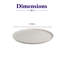 Assiette plate en porcelaine Premium Privilege Coupe en tissu craquelé | Blanc | Paquet de 12 | Va au micro-ondes et au lave-vaisselle-160449134