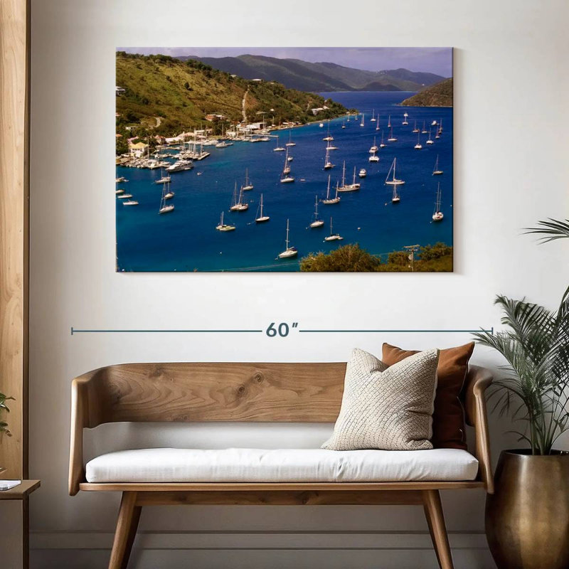 Gillard Voiliers au large de Tortola, H 32 po x l 48 po