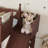 Wooden Loft Bed with Shelves, Wardrobe & Detachable Slide-125006283-125006286