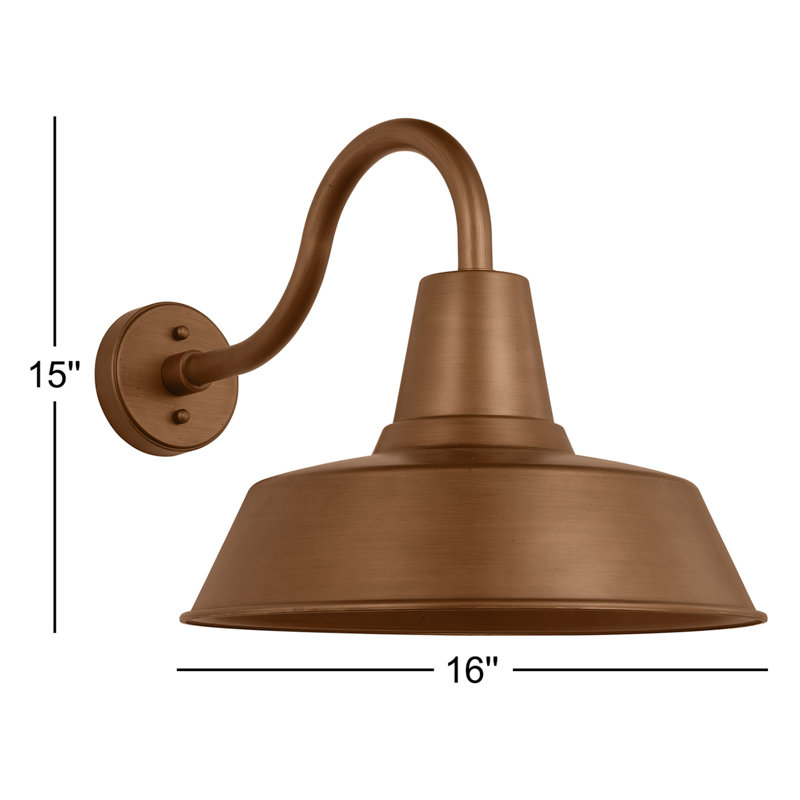 Wall Light, 15" H x 16" W x 24" D, Yes, Natural Copper