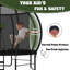 Trampoline d'extérieur Funseek de 4,27 m (14 pi) avec filet de sécurité et échelle, trampoline récréatif avec panier de basketball