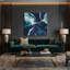 «Lyrical Abstraction 86», art mural sur toile grise-816440020