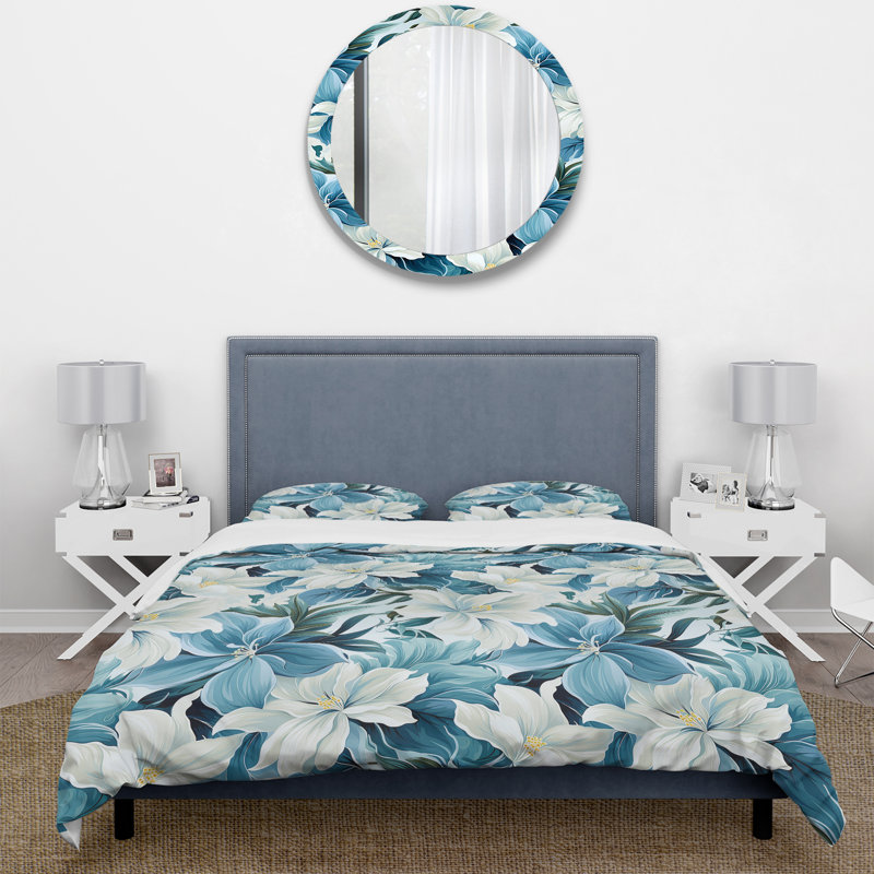 Ensemble de housse de couette Maleak, Housse de couette pour grand lit et 2 taies décor