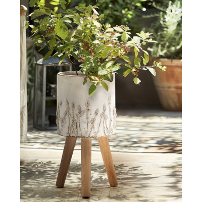JANINA Handmade Ceramic Elevated Planter
