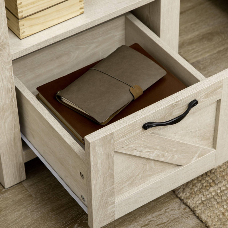 Table d'appoint durable de style rustique faite de matériaux de haute qualité, Chêne