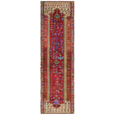 Vintage Turkish Village Rugs One-of-a-Kind Runner 3' X 10'1" Area Rug