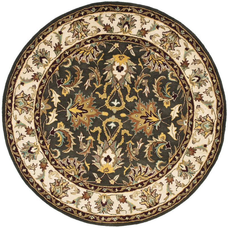 Cranmore Hand Tufted Wool Oriental Rug, Round 6'