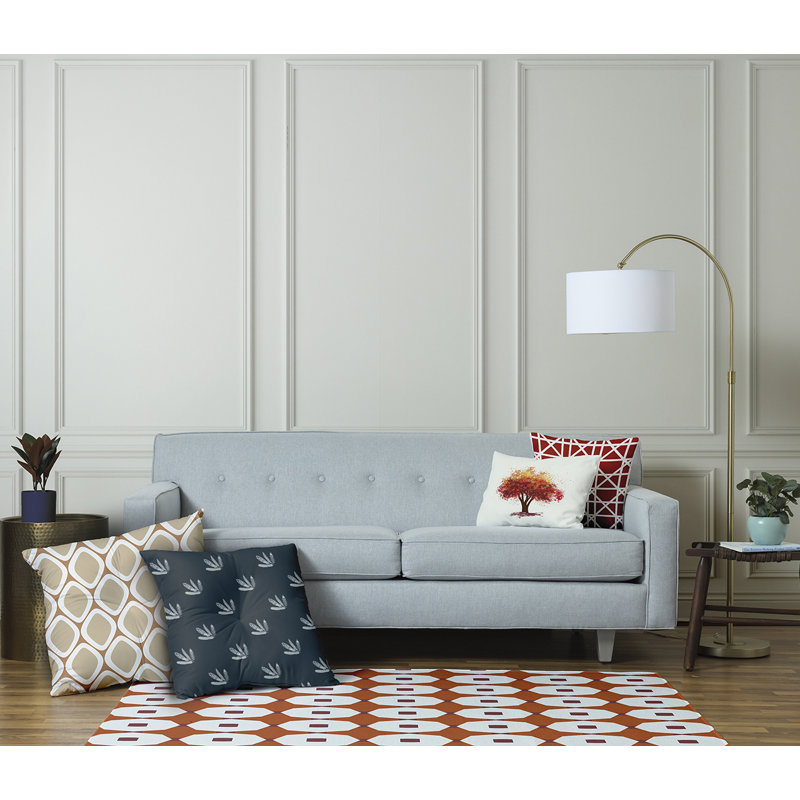 Oreiller capitonné 312_, 26 po x 26 po, Noir