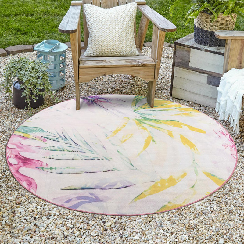 Tapis intérieur / extérieur Jill Zarin Aruba Caribbean, Rond 10 pi