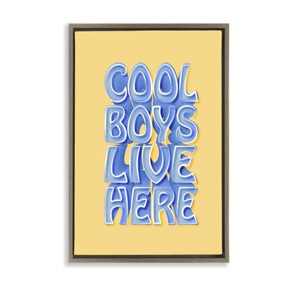 «Cool Boy Live Here Floater» par Martina Pavlova