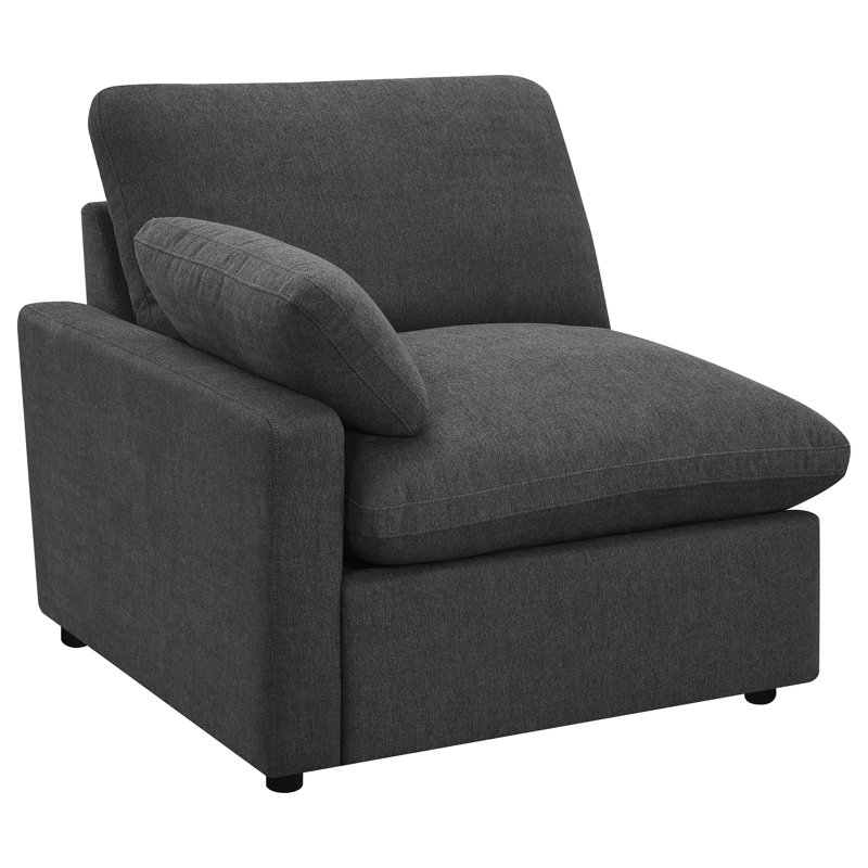 Refined Retherford Modular Power Loveseat Dark Grey, Dark Grey
