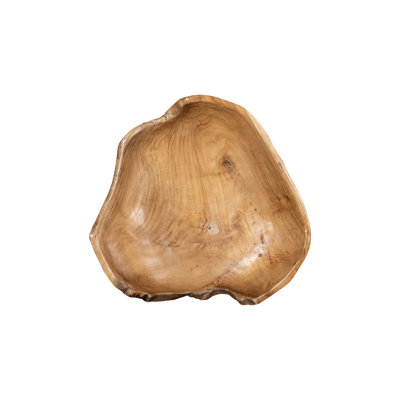 Teak Wood Bowl, Natural