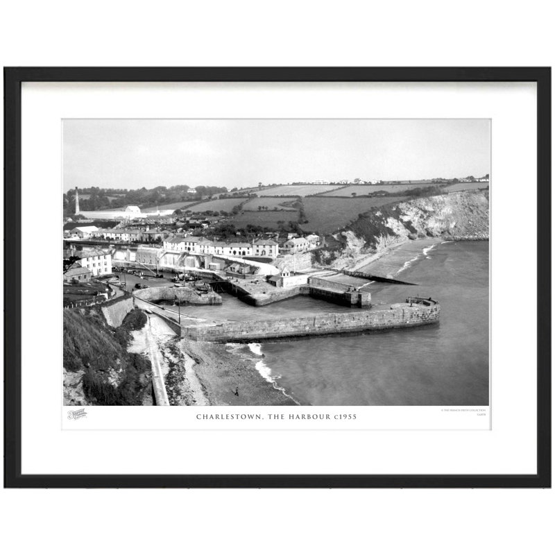 Charlestown, The Harbour C1955 - Single Picture Frame Print, 40cm H x 50cm W x 2.3cm D