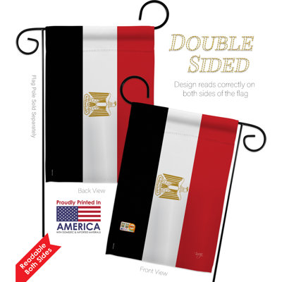 Double Sided 18.5'' H x 13'' W Polyester Flag Set