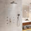 Système de douche thermostatique mural 3 fonctions 12 pouces avec 6 jets de corps-88315793