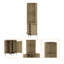 Armoire de bar 5 tablettes Macadamia