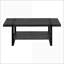 Table basse industrielle en métal et stratifié avec tablette de rangement fixe Industrial-Farmhouse-359937453