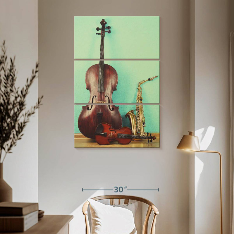 Abarca Jazz Instruments, 65" H x 42" W