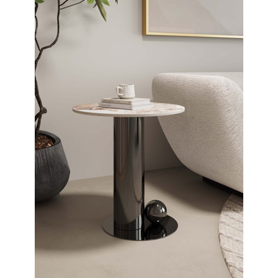 Joeanne Modern End Table in Black
