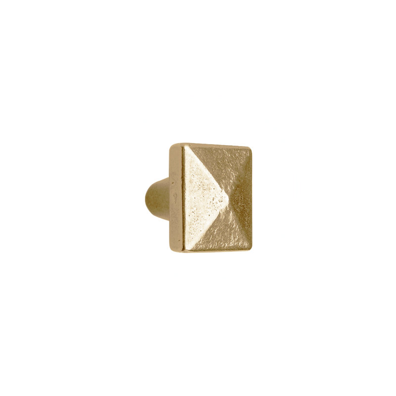 Bronze Square Knob, Silicon Bronze Brushed