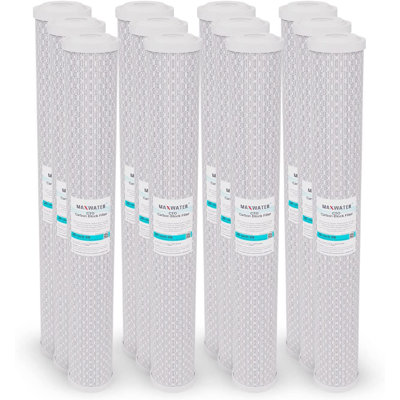 Max Water 20 inch x 2.5 inch, CTO Carbon Reverse Osmosis Replacement Filter Cartridge