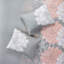 Ensemble de courtepointe en coton imprimé 6 pièces avec coussins décoratifs