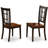 9 Piece Dining Set Includes a Rectangle Dining Table with Butterfly Leaf and 8 Kitchen Chairs, Black & Cherry-49667110-49667114-124189404
