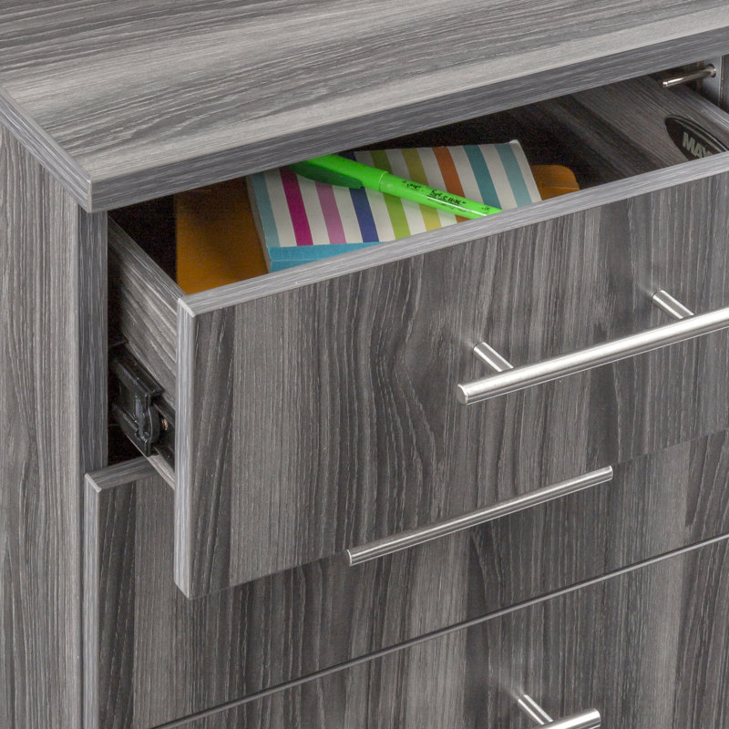 Medina Series 3-Drawer Mobile Vertical Filing Cabinet, Gray Steel