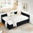 Full Size, Velvet, Upholstered Bed Frame, Two Storage Drawers, Comfortable Bed, , , Contemporary, Family Room Black Size Frame With And Modern For-224830174
